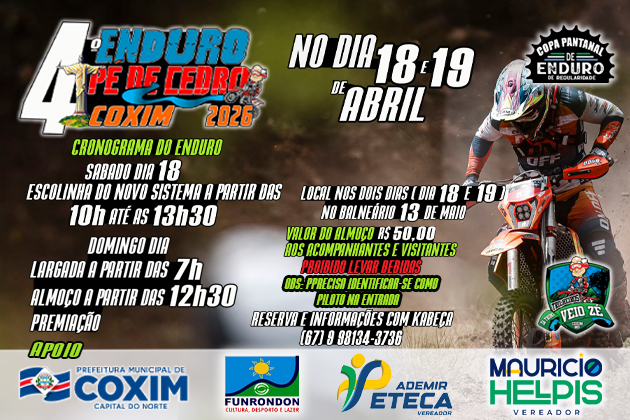 CRONOGRAMA ENDURO COXIM